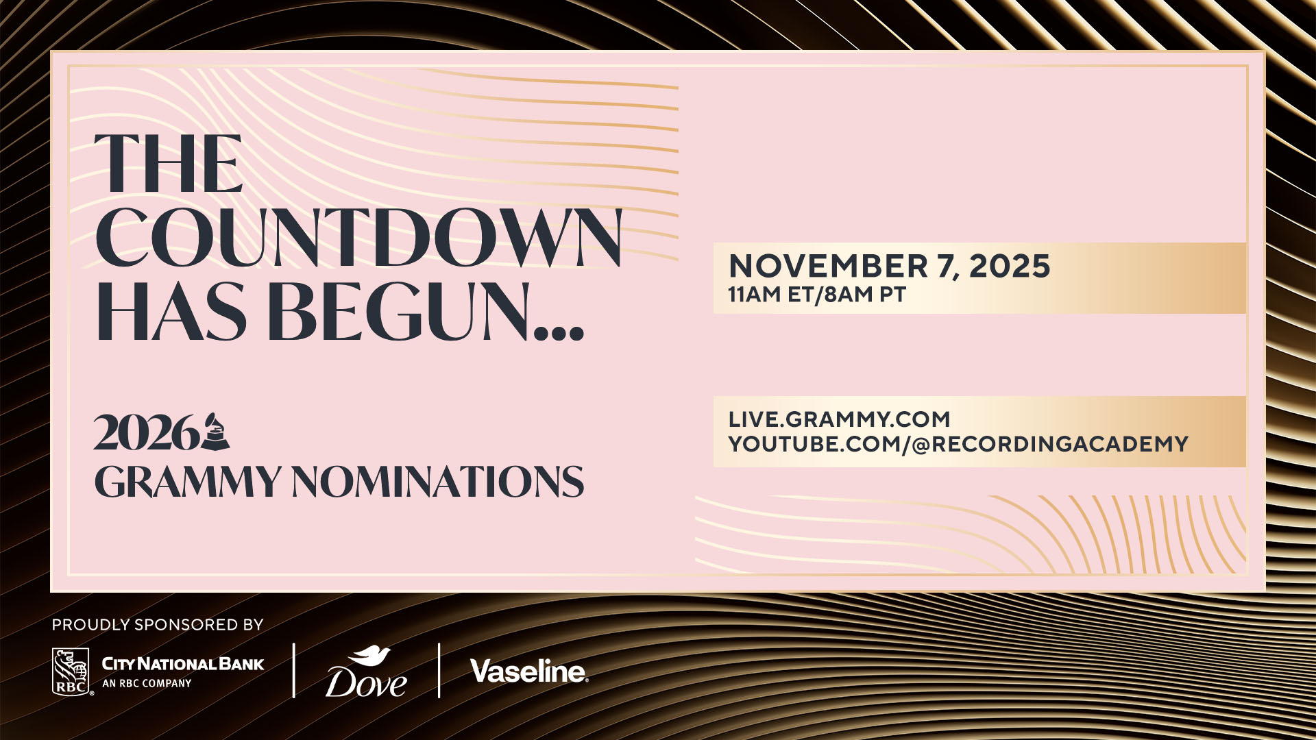 2026 GRAMMYs: Nominations Announced Nov. 7, 2025
