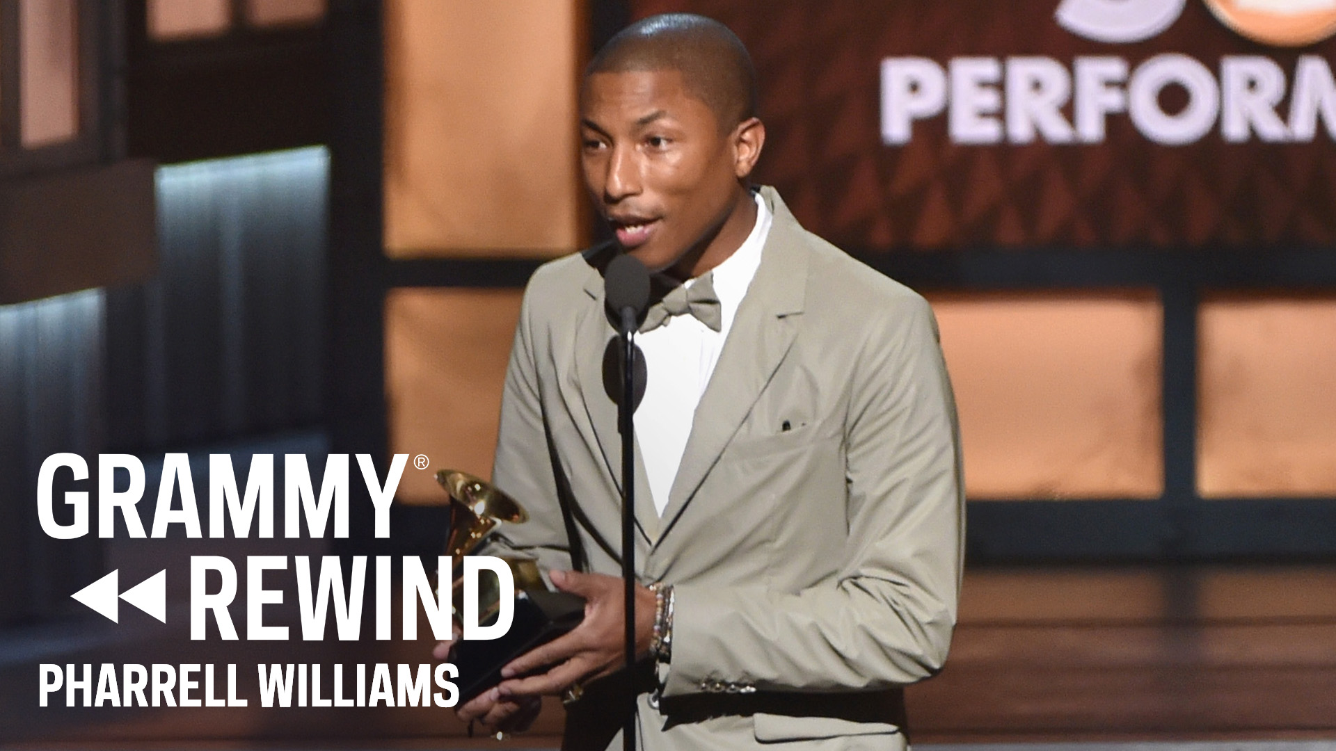 Pharrell Williams' 2015 GRAMMYs "Happy" Win
