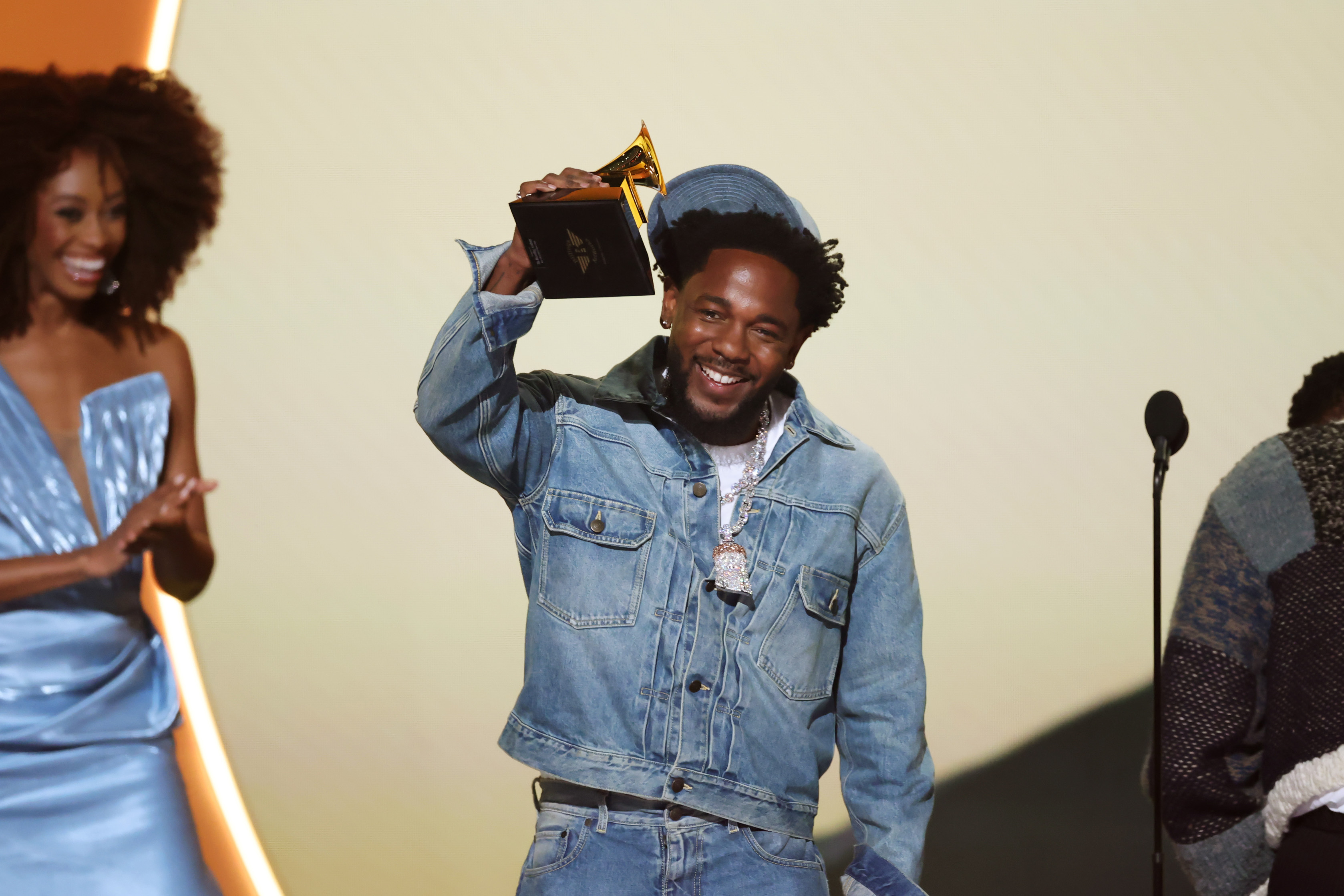 Watch Kendrick Lamar Win Record Of The Year For 'Not Like Us' | 2025 GRAMMYs Acceptance Speech thumbnail