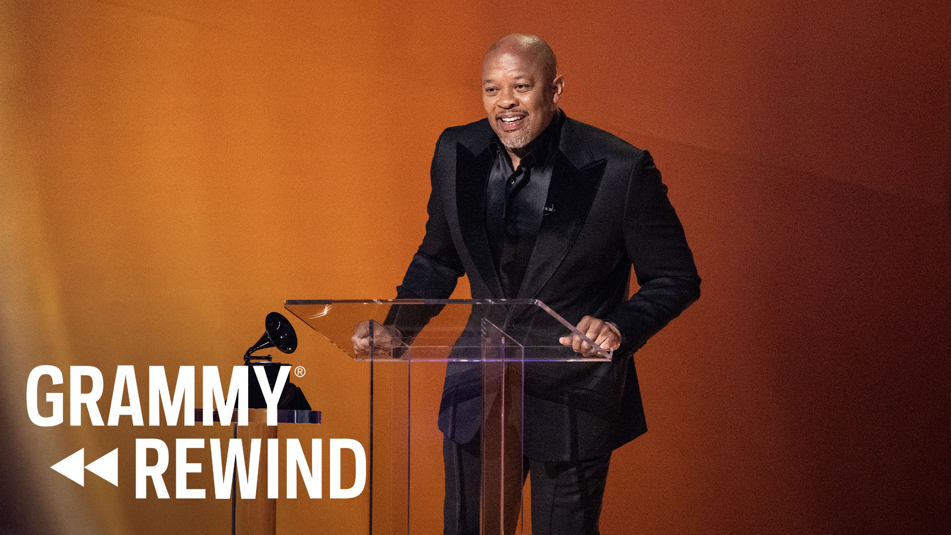 Watch Dr. Dre Accept The Inaugural Global Impact Award, Named In His Honor | GRAMMY Rewind thumbnail